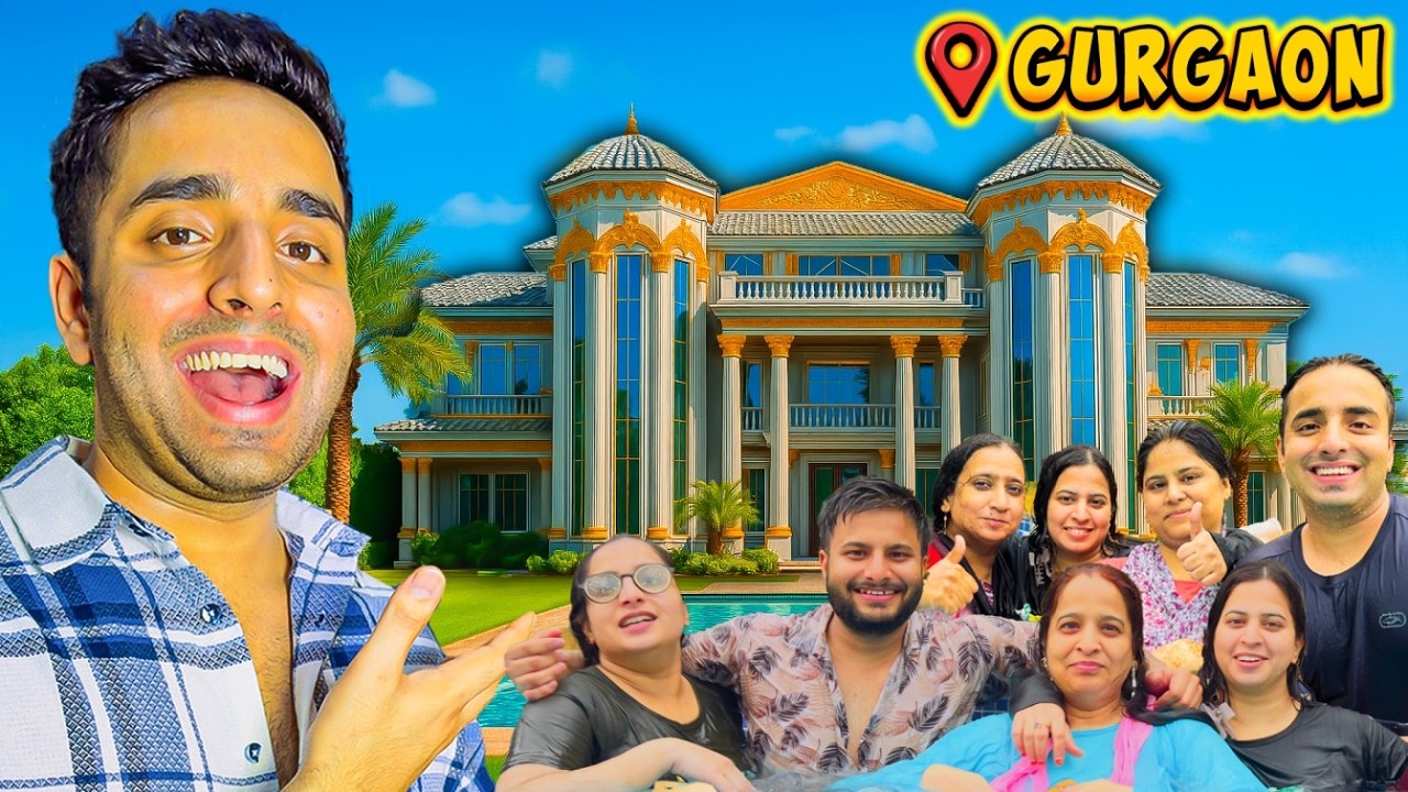 Biggest Farm House Of Gurgaon 😮 Amazing Trip With Family 🤩❤️ #farmhouse #sahilkhannt #family