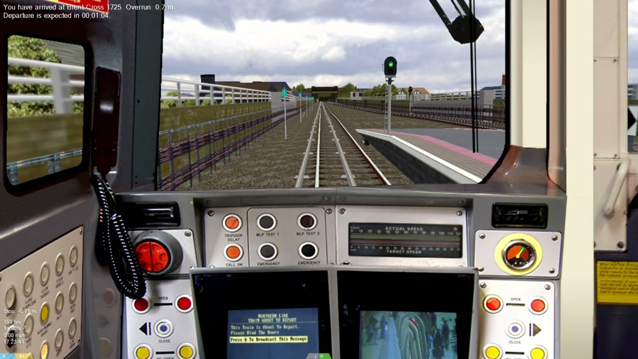 OpenBVE Northern Line: Edgware - Kennington (Via Charing Cross)