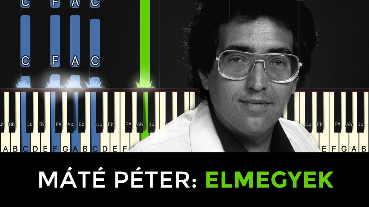 Máté Péter: Elmegyek - Piano Cover (Tutorial) - Synthesia