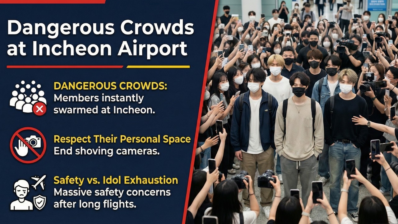 Incheon Airport Controversy: BTS Safety Threatened by Massive Swarm Post-Lisbon