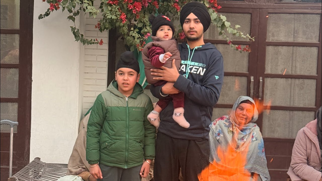 Mehtab Singh di pehli Lohri te kita enjoy