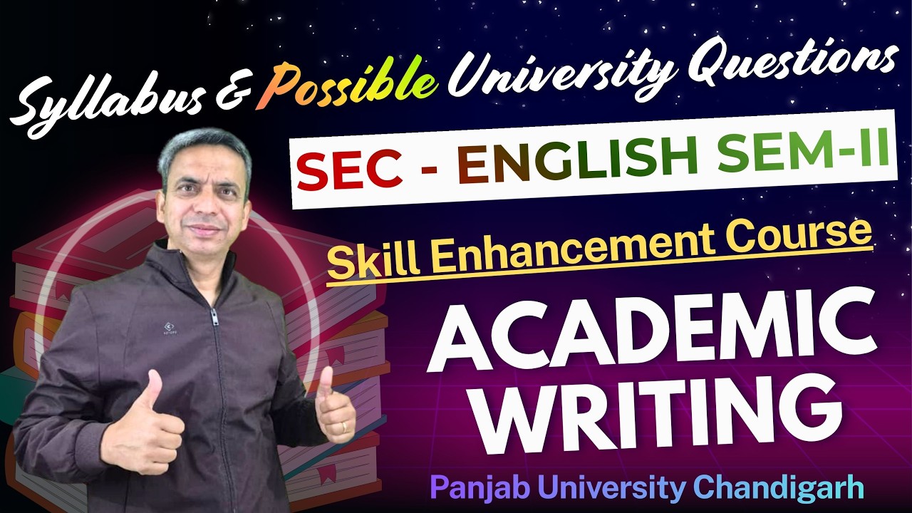 आइये समझें Academic Writing (SEC) 2nd SEM का Syllabus, Paper Pattern और Important Questions: #puchd