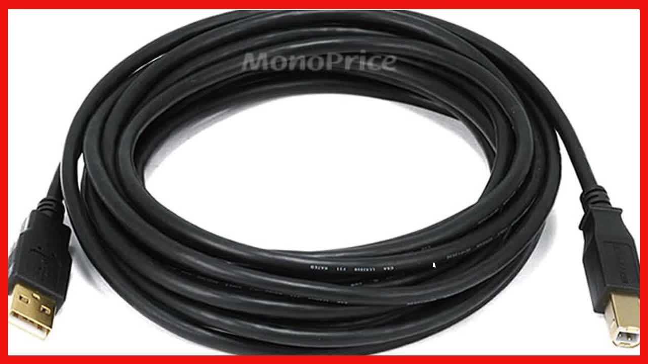 Reliable USB 2.0 Cable with Gold-Plated Connectors for Fast, Stable Connections