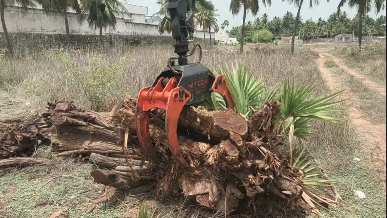 Wood Log Grab with Radial Loader