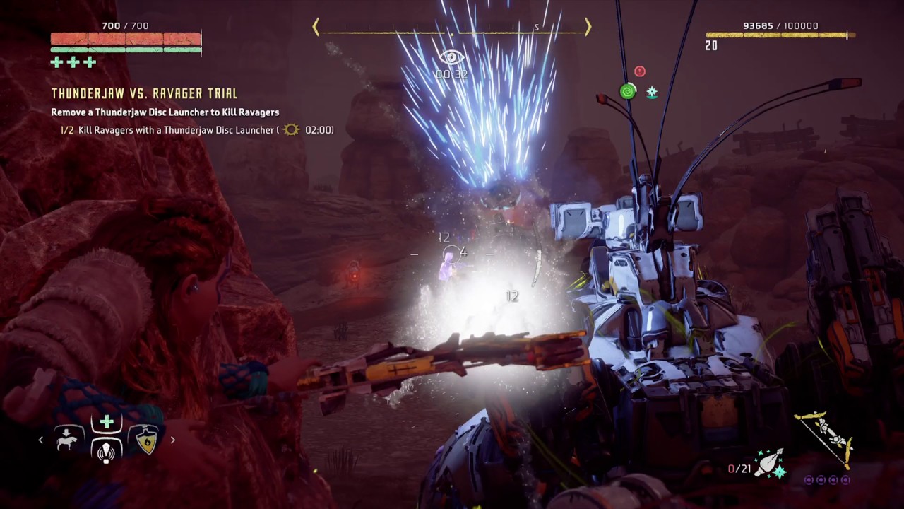 Horizon Zero Dawn - Thunderjaw vs. Ravager (Ultra Hard) - 