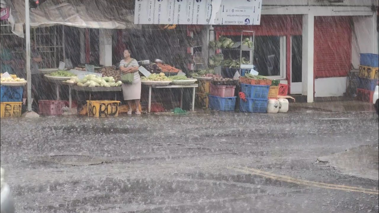 Heavy Rain in Rose hill Mauritius ☔