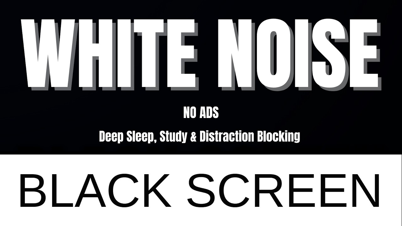 8H White Noise | No Music, No Voice, Just Focus