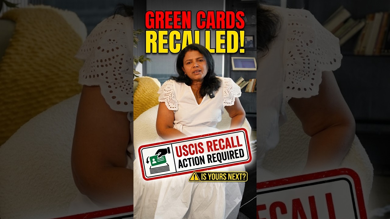 🚨Green Cards Recalled | Ask Your Attorney  #immigration #usa #yt #greencard #shorts #fyp #trending