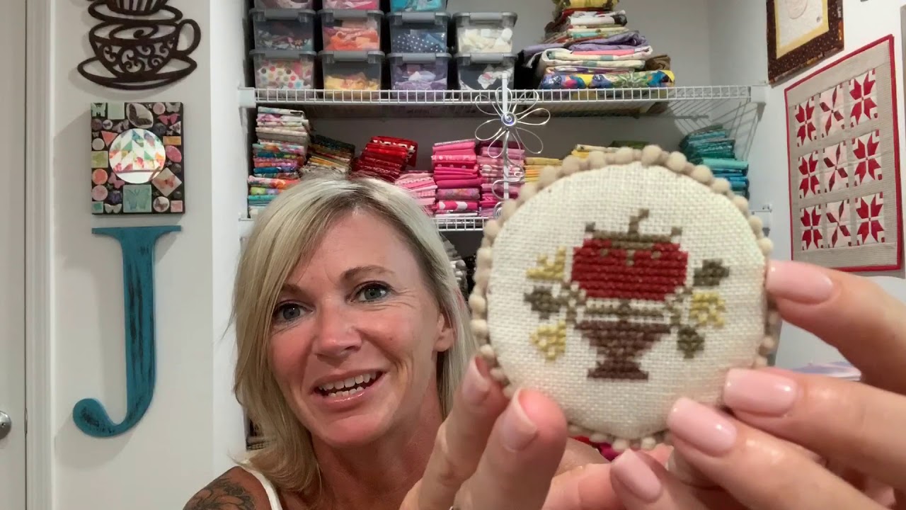 Flosstube 28 - Stitch Con, WIPs, Christmas in July, Flower garden update