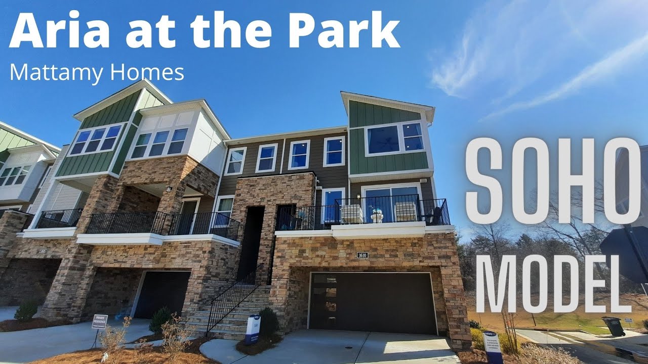 Stunning Soho model. Aria at the Park | New townhomes in Charlotte NC.