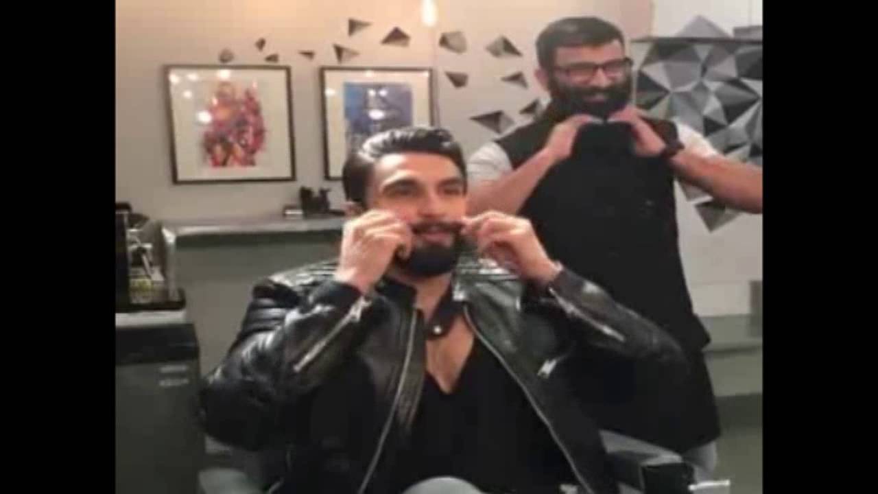 watch RanveerSingh live interaction on Facebook with new hair style