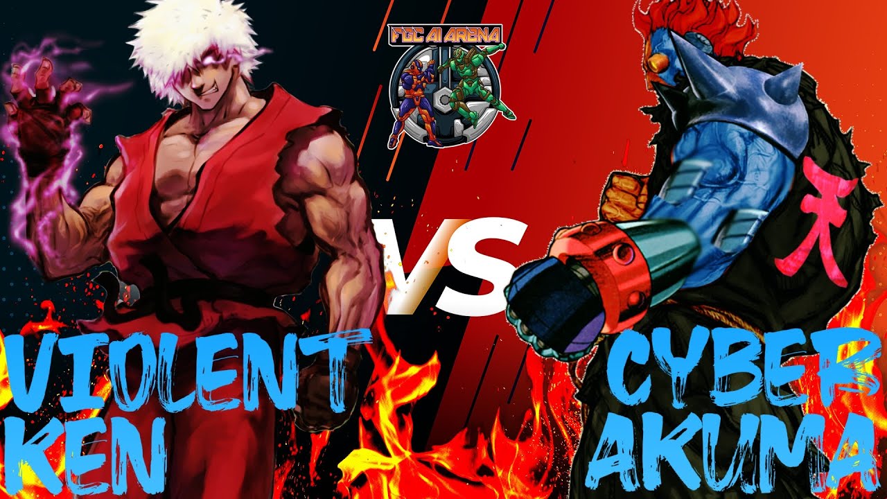 Violent Ken Vs. Cyber Akuma - Clash of Titans | Epic OP Street Fighter Battle [4K60FPS]