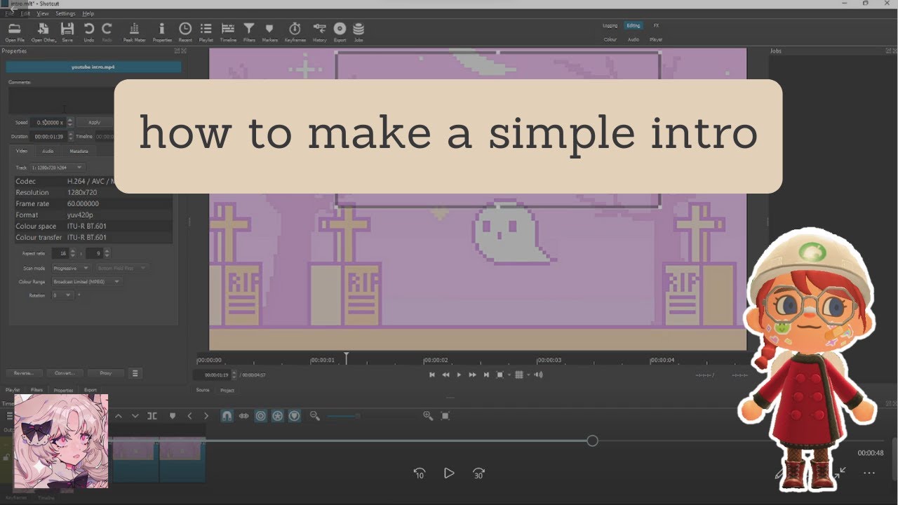 How I made my simple intro using SHOTCUT