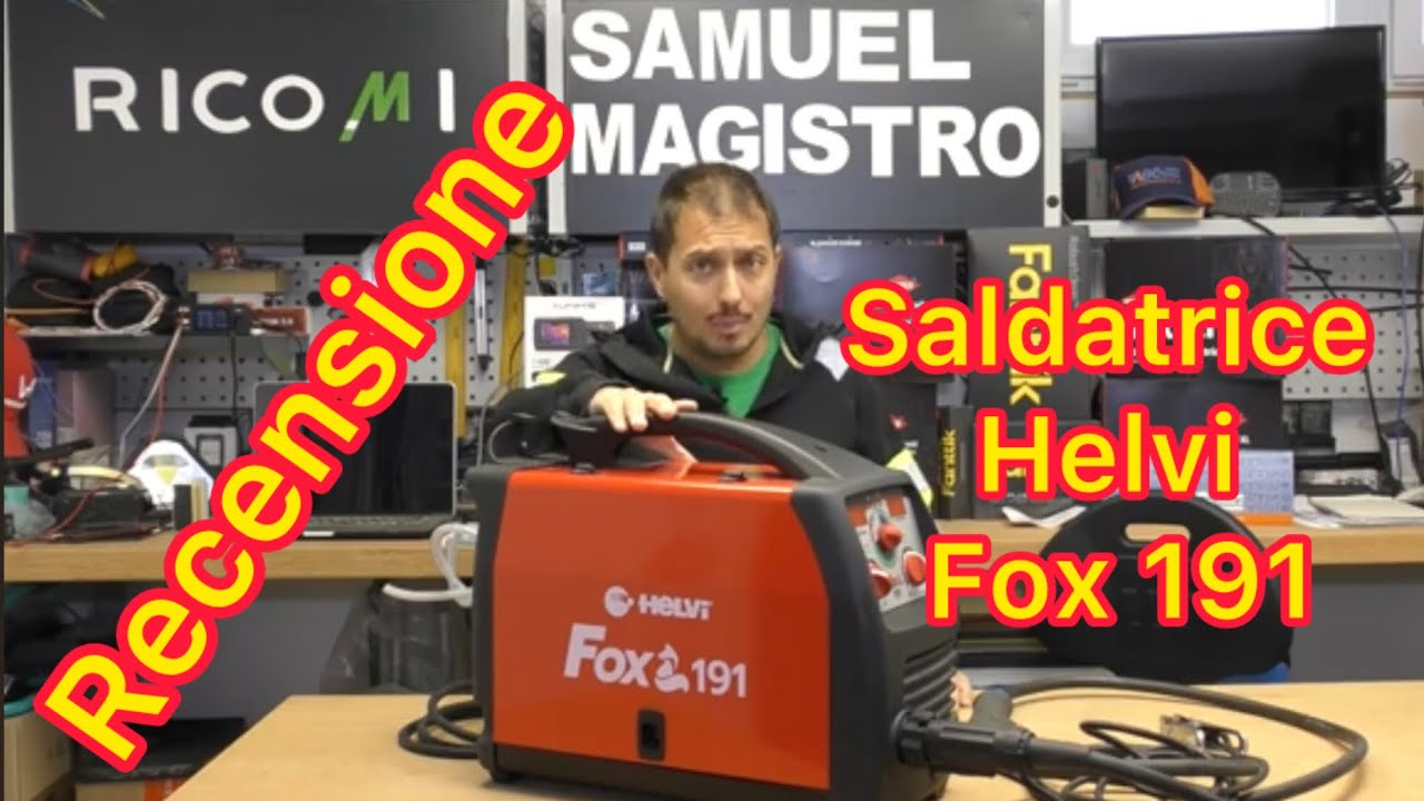 Recensione Nuova Saldatrice Helvi Fox 191 - Multiprocesso Elettrodo Filo continuo Tig