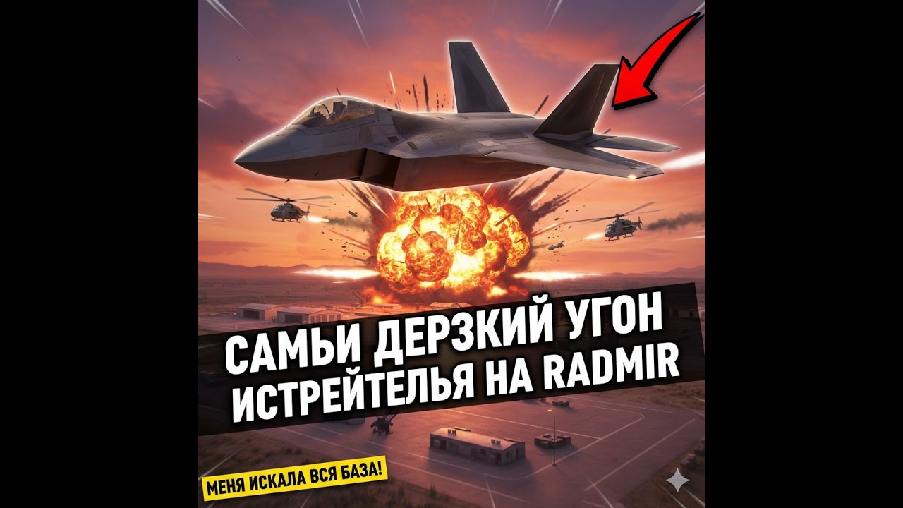 😎ЭТОГО НЕ ОЖИДАЛИ ДАЖЕ ФСБ! Я УКРАЛ! ИСТРЕБИТЕЛЬ!!! С ВОЕННОЙ БАЗЫ! НА CRISTALIK RP️!😎