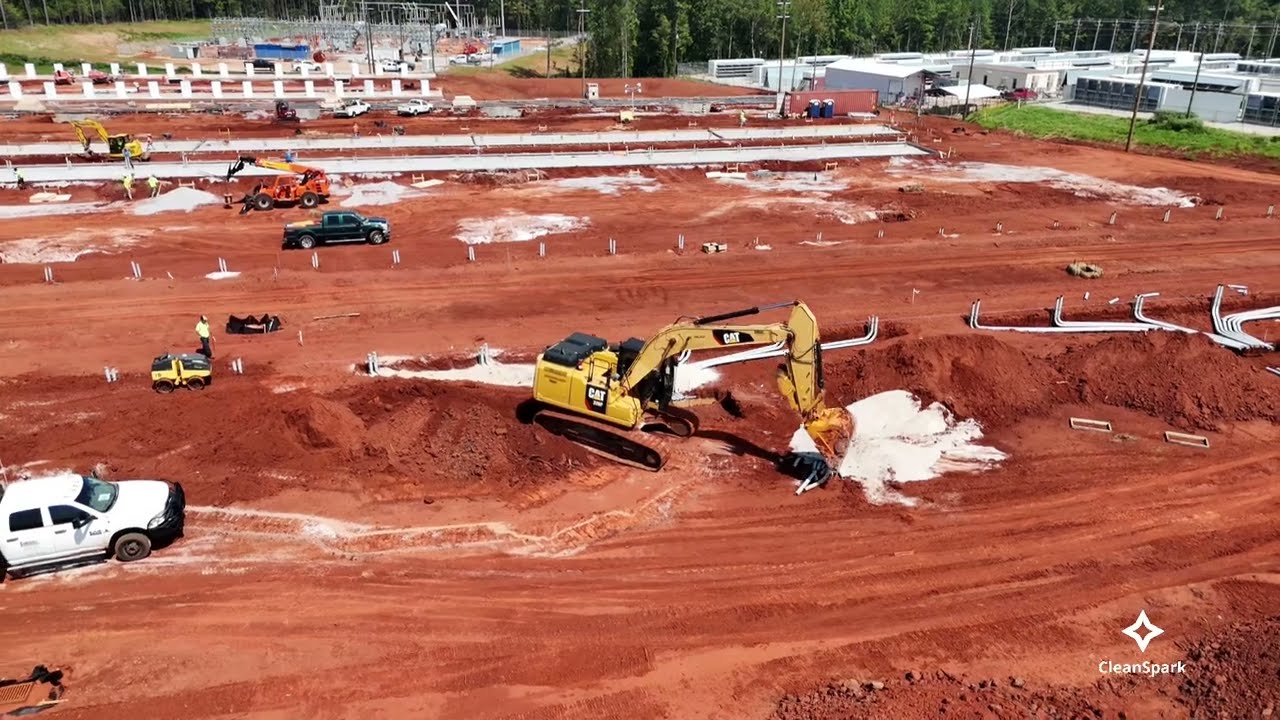 Sneak Peek of CleanSpark's 150 MW Expansion at Bitcoin Mining Facility in Sandersville, Georgia!