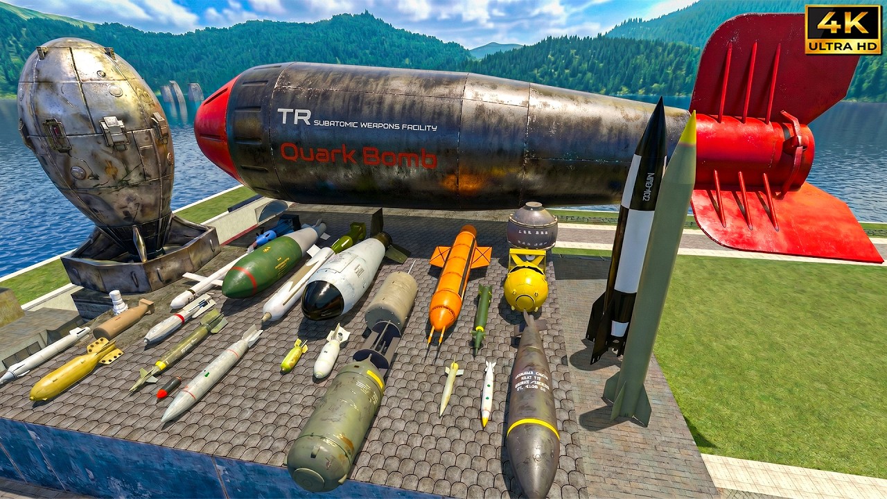 Testing Every Nuclear Bomb on a Town | GMod