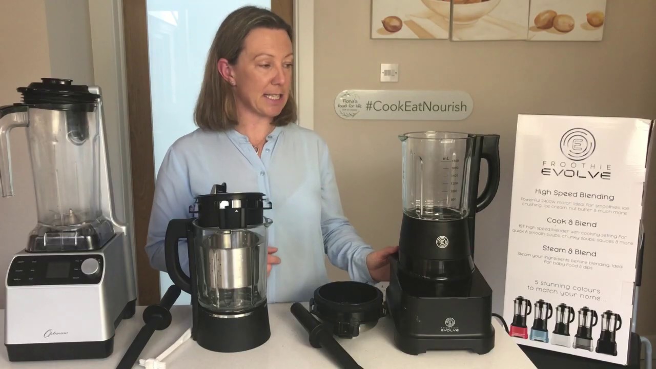 Froothie Evolve - the various parts of this high speed blender