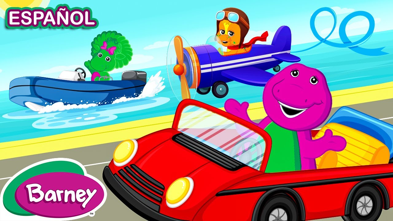 🚗 Metodos de Transportacion | Tren, Caro, Camion, Bote y Más ✈️ Barney | Scholastic Kids en Español