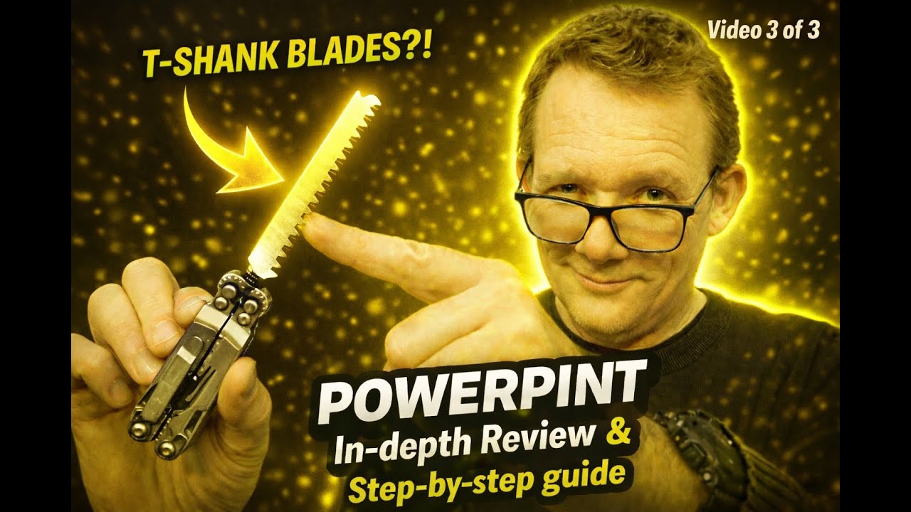 Pt 3 of 3. SOG PowerPint: The Compact Multitool That Can Use T-Shank Blades?! Step Guide - files etc