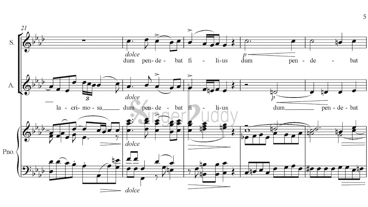 Pergolesi Stabat Mater Nº 1 Dolorosa  Alto+piano