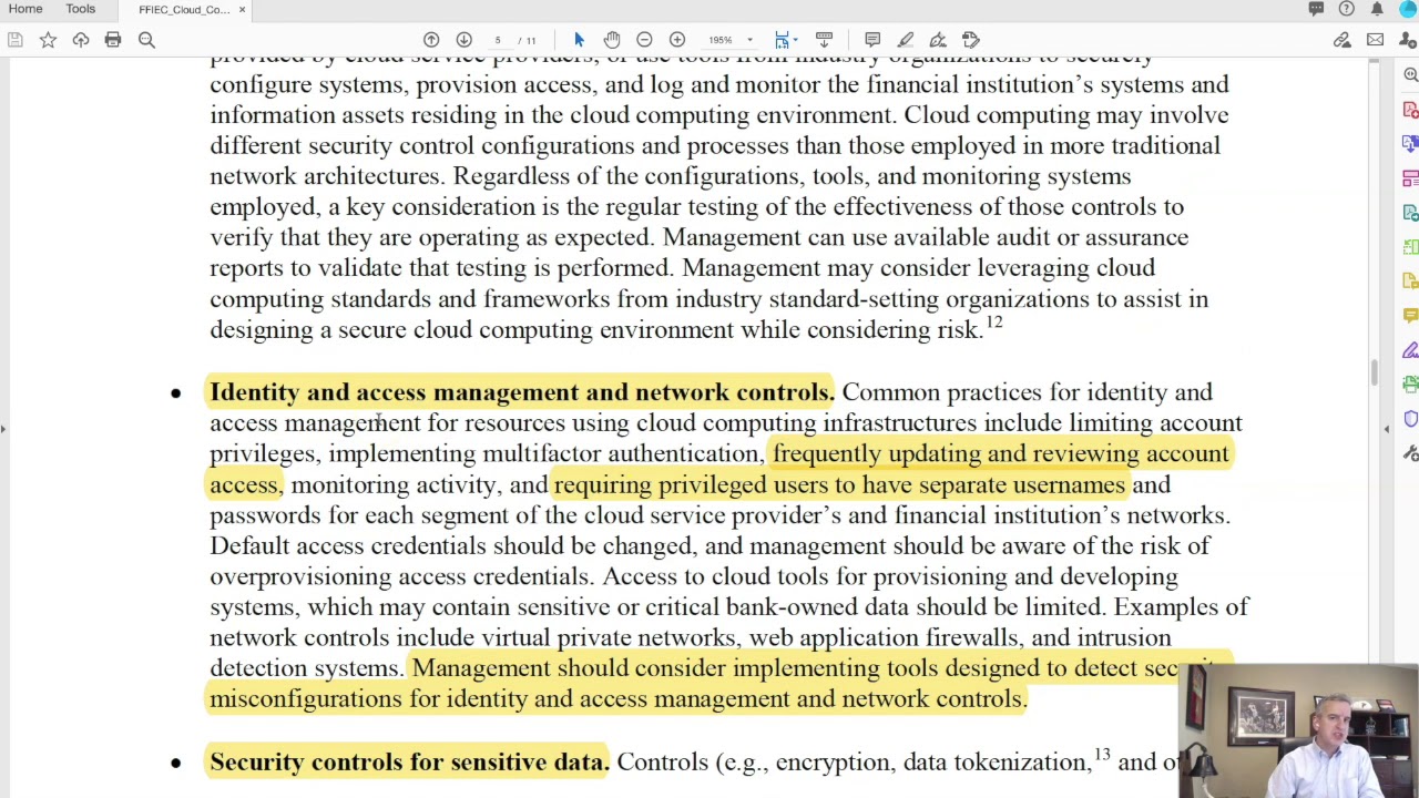 FFIEC Cloud Computing
