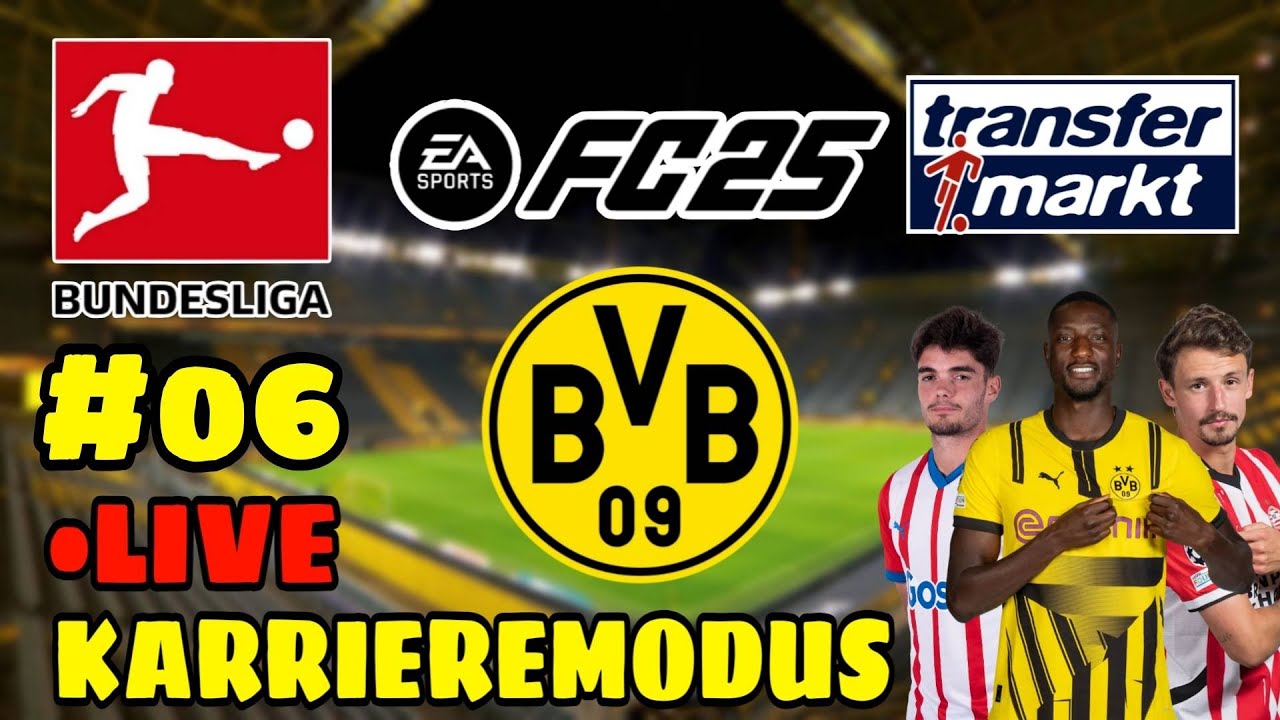 WILDER DURCHMARSCH in der HINRUNDE! EA FC 25: KARRIEREMODUS LIVE ⚫🟡 mit BORUSSIA DORTMUND #6