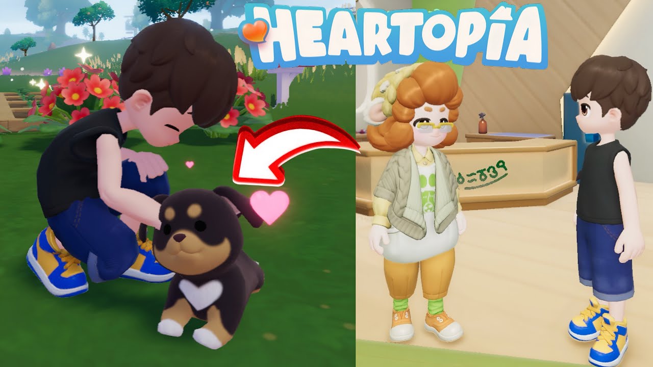 HEARTOPIA ⭐️ COMO ADOTAR UM CACHORRO NO PET SHOP DA CIDADE