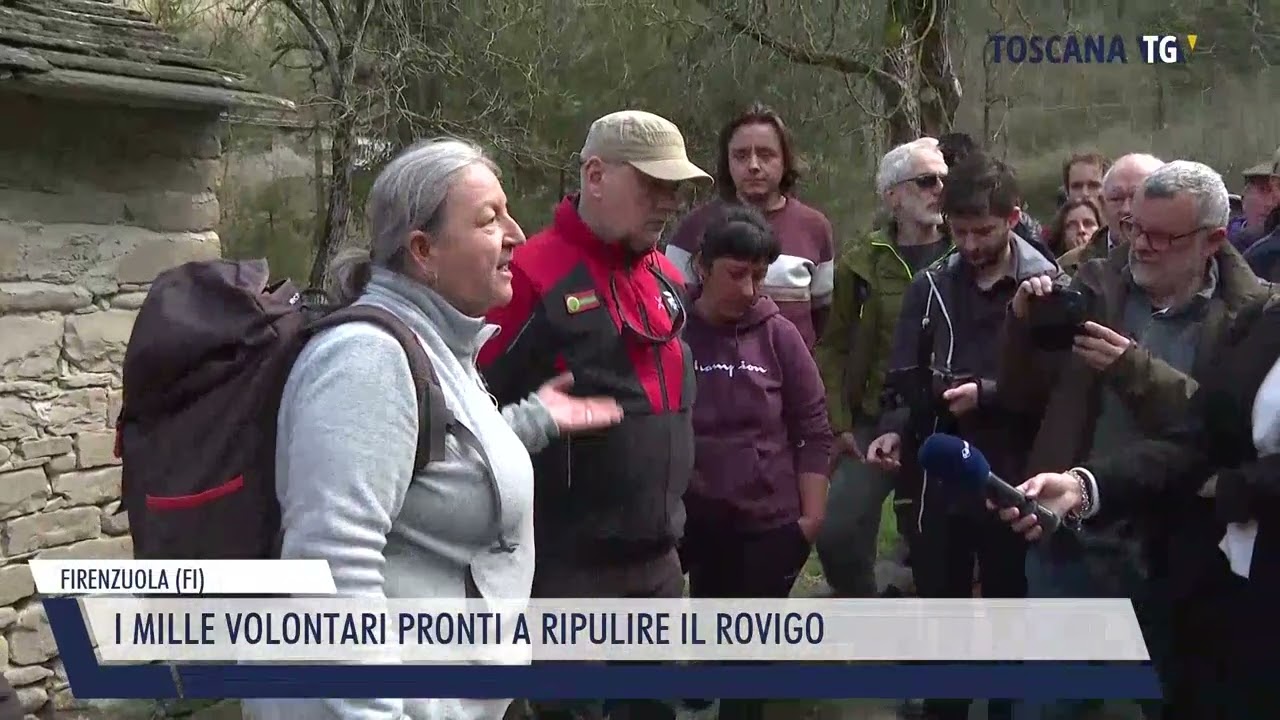 2025-03-31 FIRENZUOLA (FI) - I MILLE VOLONTARI PRONTI A RIPULIRE IL ROVIGO