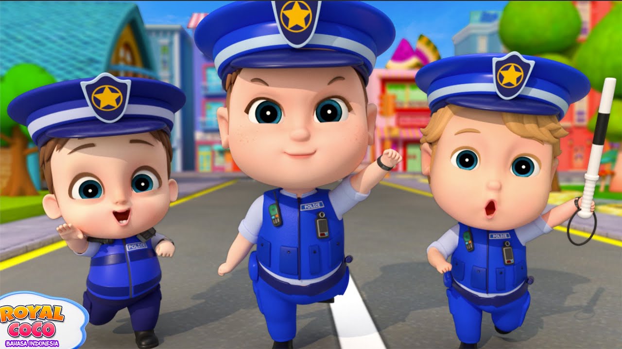 Polisi Masa Depan - Lagu Polisi Anak - Polisi Kecil | RoyalCoco Bahasa Indonesia - Lagu Anak Anak