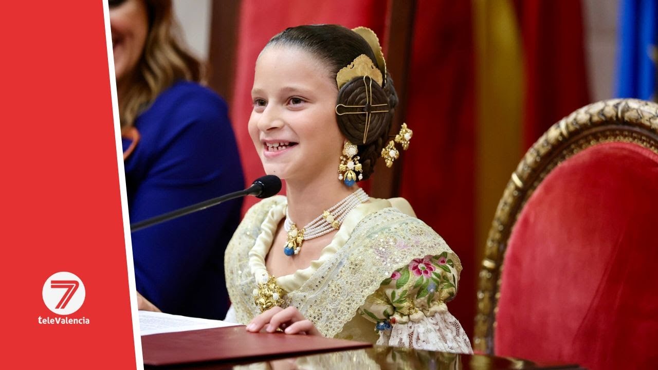 Primera palabras ante Valencia de Marta Mercader Roig como Fallera Mayor Infantil 2026
