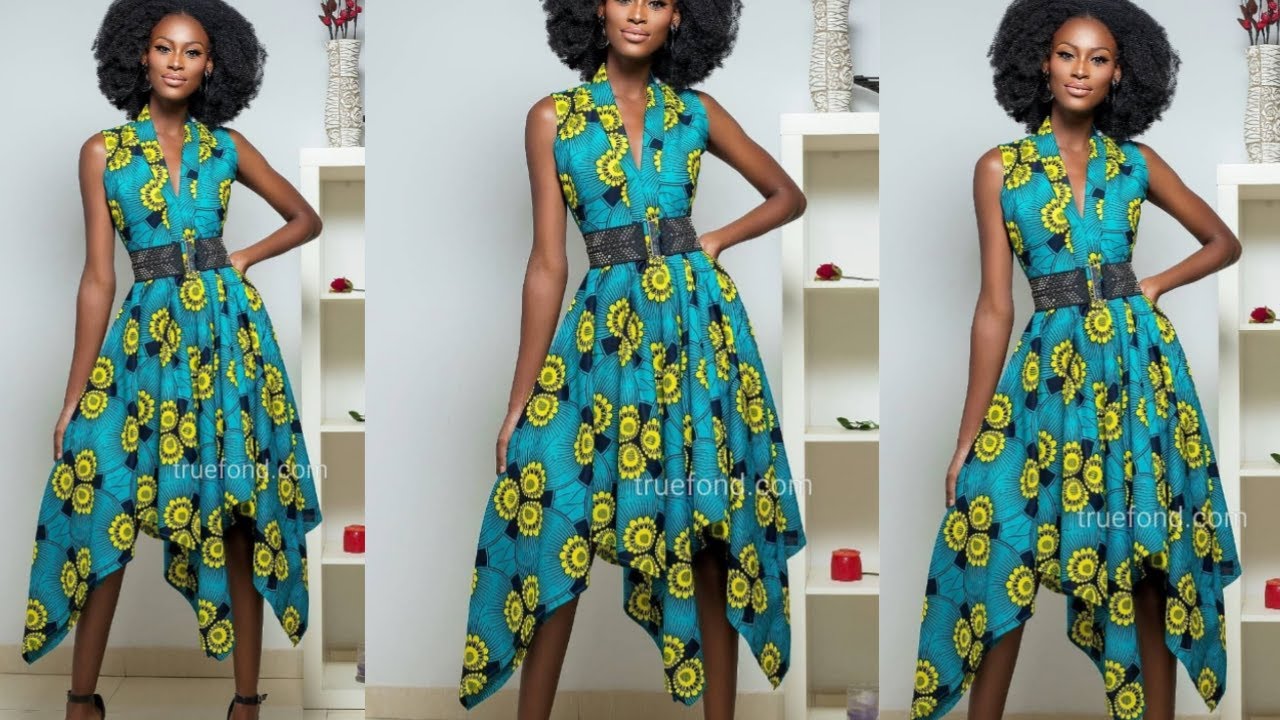 HOW TO MAKE A WRAP HANDKERCHIEF DRESS | Easy handkerchief dress with overlap |  Hanky dress