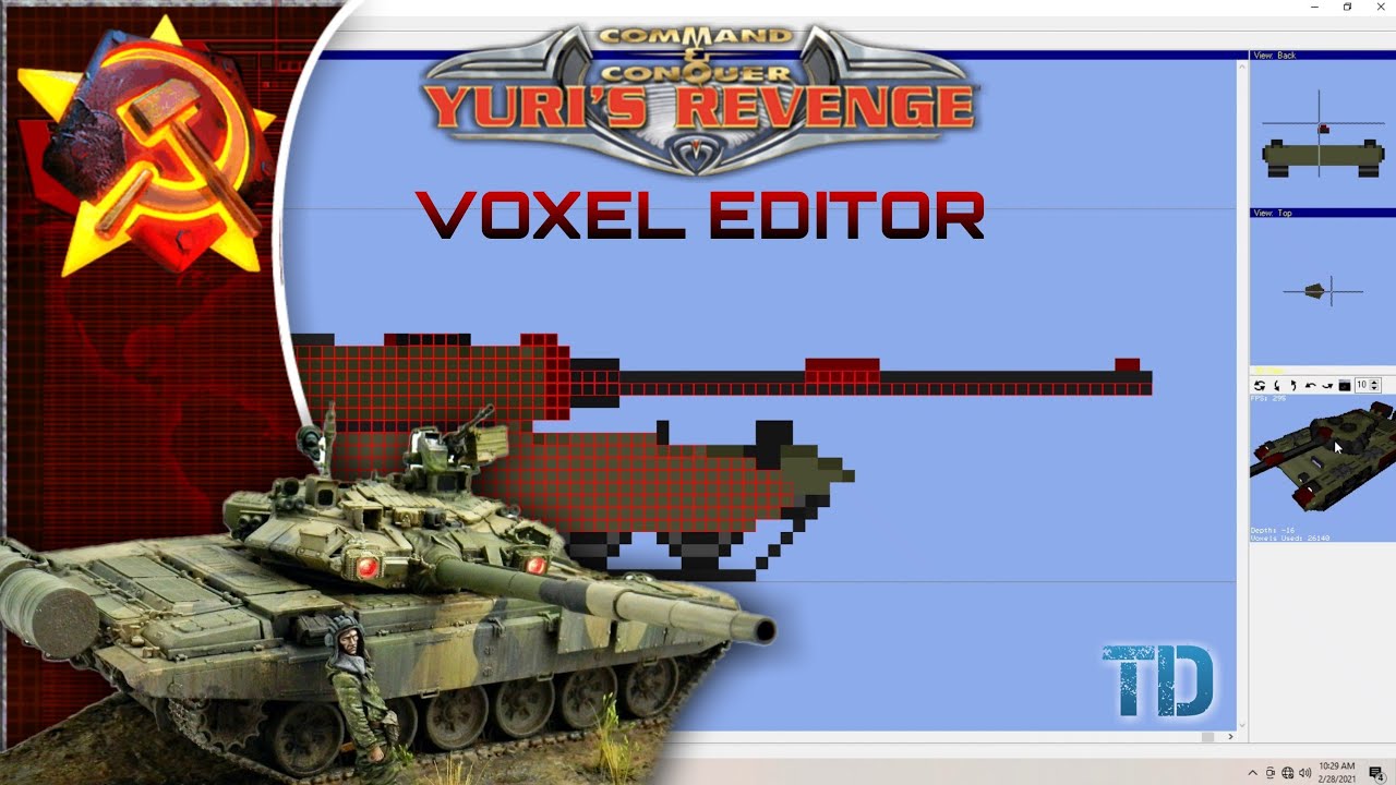 Red Alert 2 | Voxel Section Editor | T90 Tank | Modern Warfare Mod | 2021