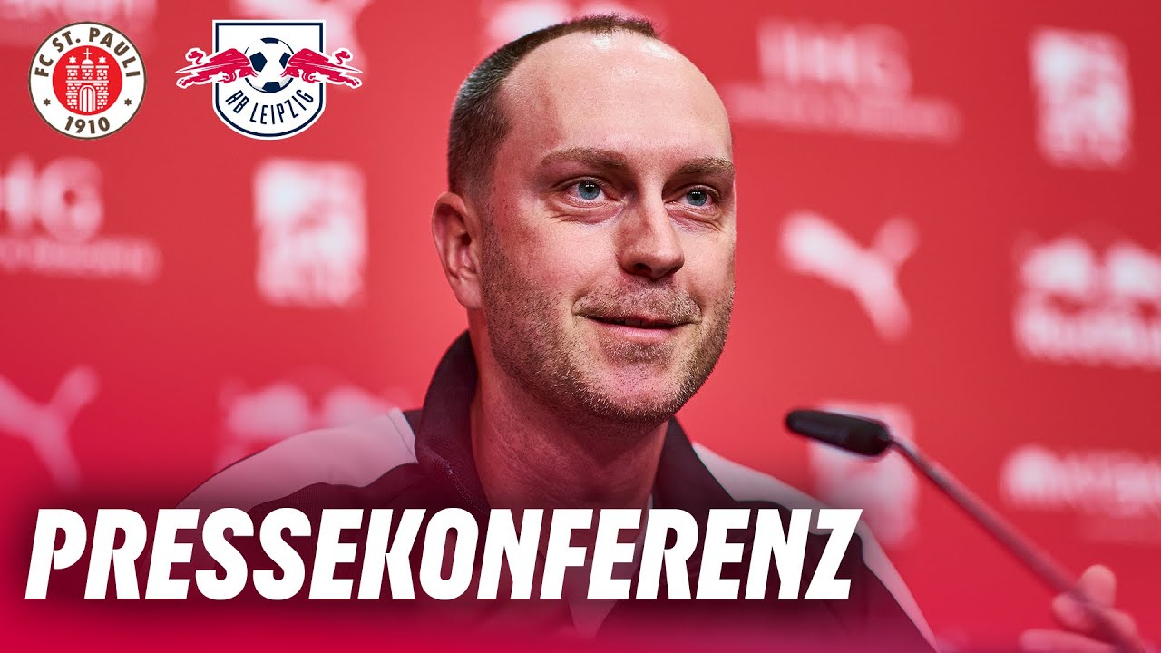 RE-LIVE | Pressekonferenz vor FC St. Pauli - RB Leipzig | Bundesliga