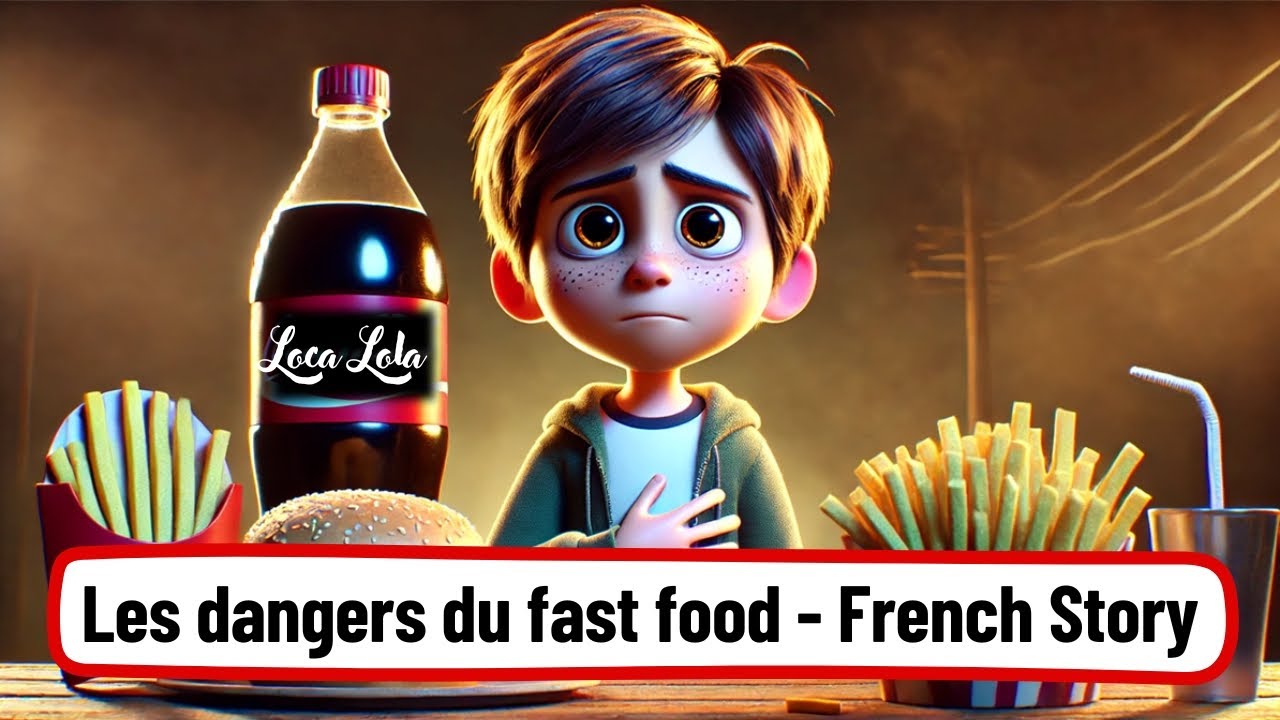 Les dangers du fast-food - French Short Story for Beginners | Easy French Conversation Practice