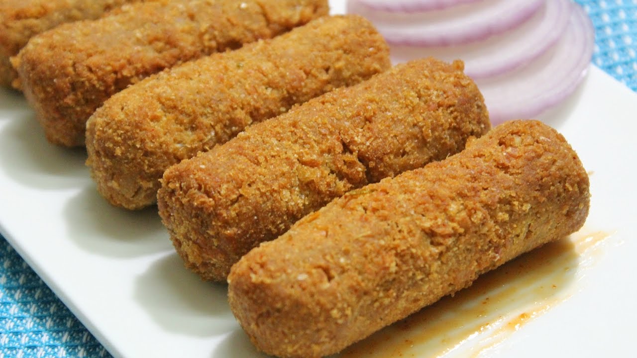 Dal Kebabs Recipe - Veg Seekh Kababs | Masoor Dal Kabab