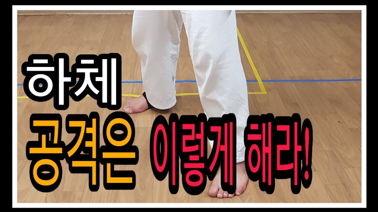 (호신술)하체 공격 기술 방법