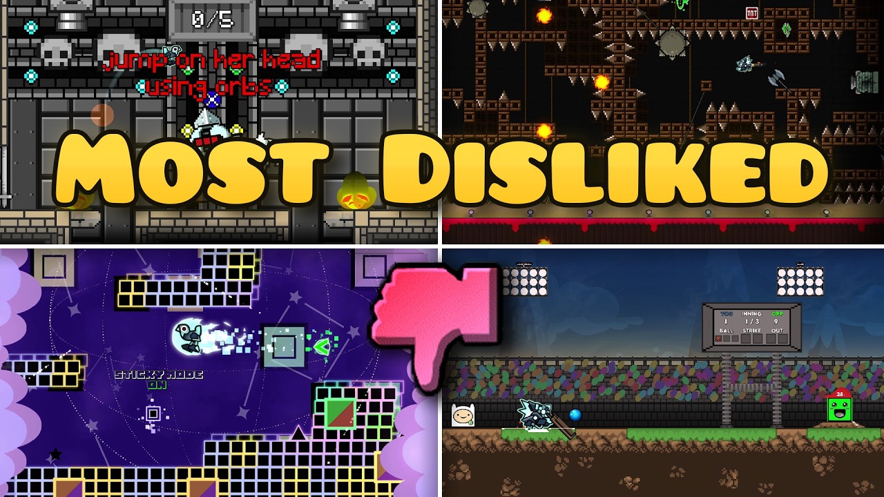 Every Disliked Rated Platformer in Geometry Dash