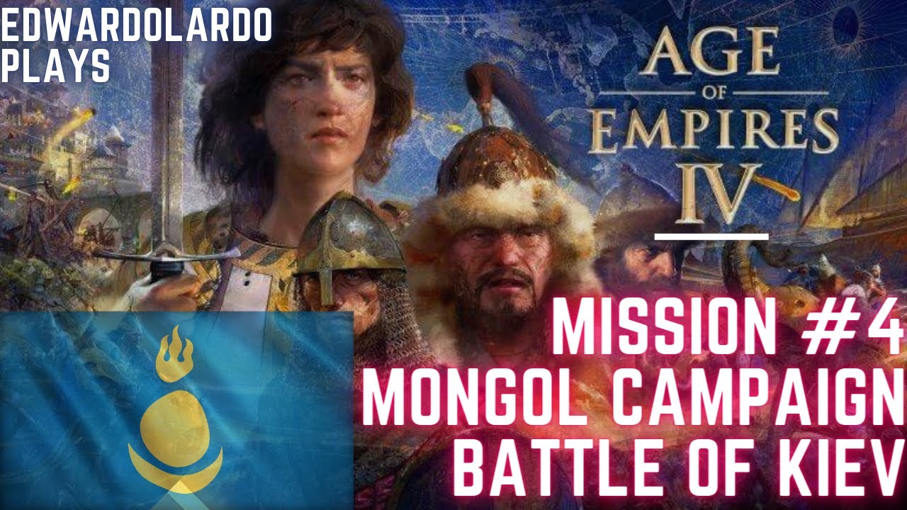 [Age of Empires 4] Mongol Campaign Mission #4 - Kiev, No Commentary