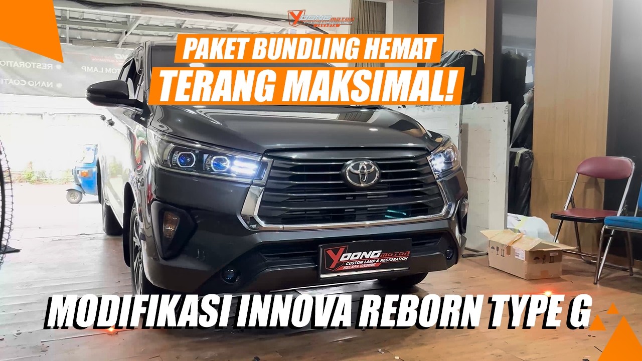 MODIFIKASI LAMPU INNOVA TYPE G BIAR  STYLE MOBIL BIAR MAKIN SLEEK & SAVAGE 🔥