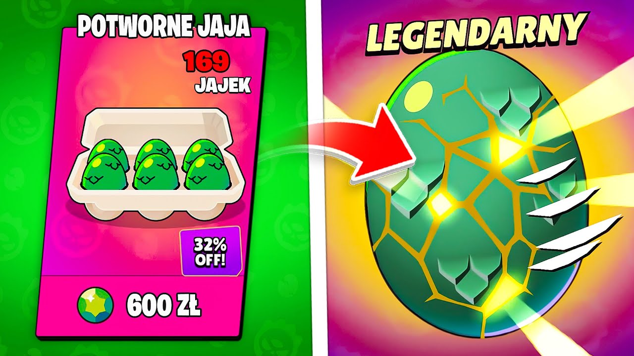 KUPIŁEM wszystkie POTWORNE JAJA za 600ZŁ w Brawl Stars