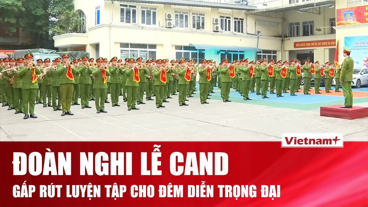 Hướng về Đại hội XIV, Đoàn Nghi lễ CAND tích cực luyện tập cho chương trình nghệ thuật tại Mỹ Đình