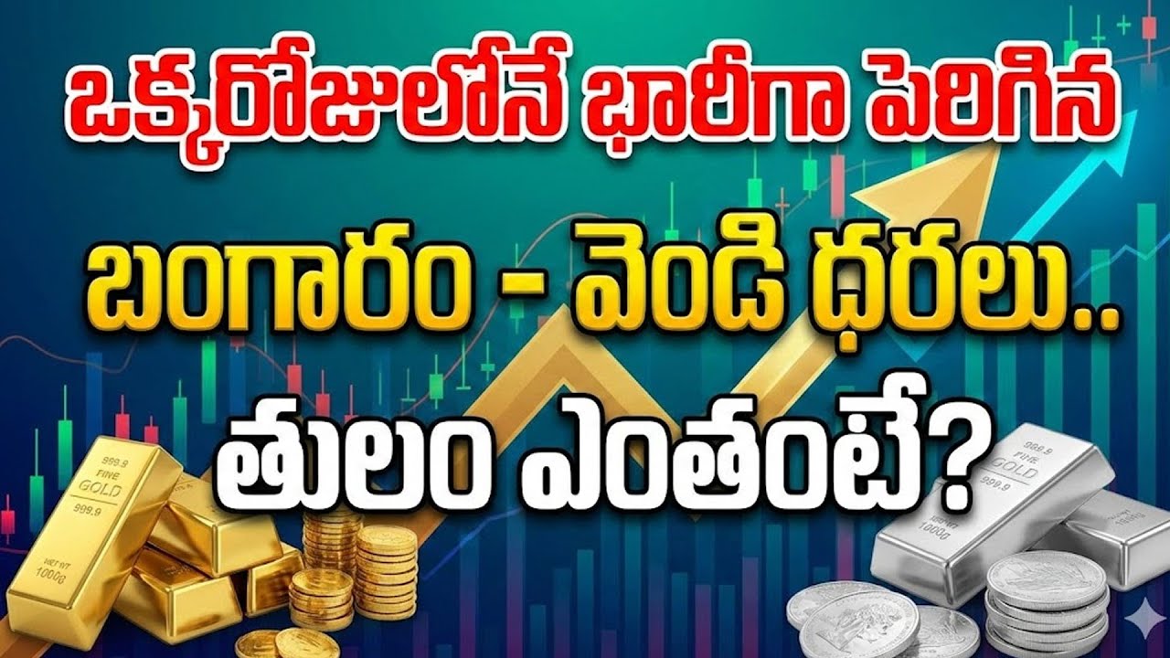 మరోసారి భారీగా పెరిగిన బంగారం, వెండి ధరలు.. | Today Gold Rates Telugu | 2026 Gold | SumanTV Naveena