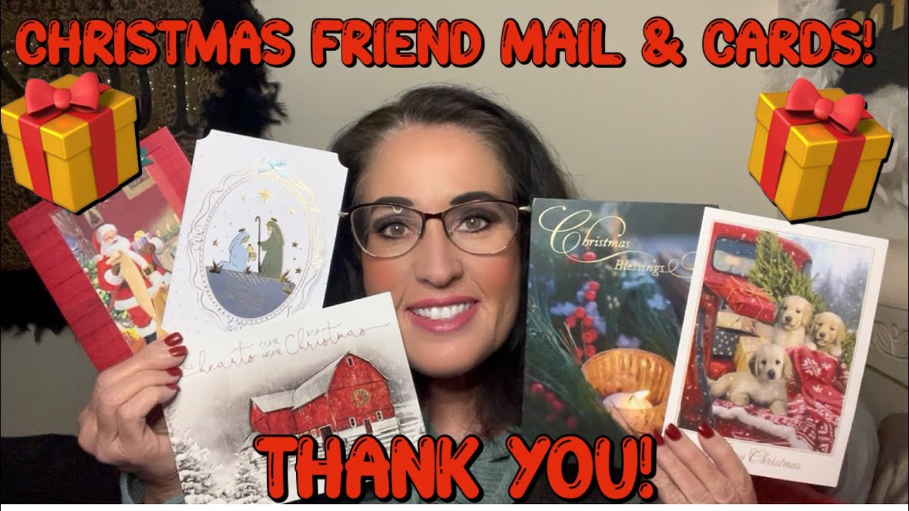🎄❤️Christmas Friend Mail & Cards!❤️🎄 Thank yous & shoutouts! #christmas #youtubefamily #gifts