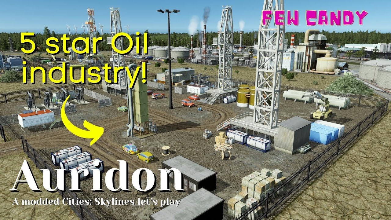 How to DETAIL your OIL industry area in Cities Skylines | Auridon