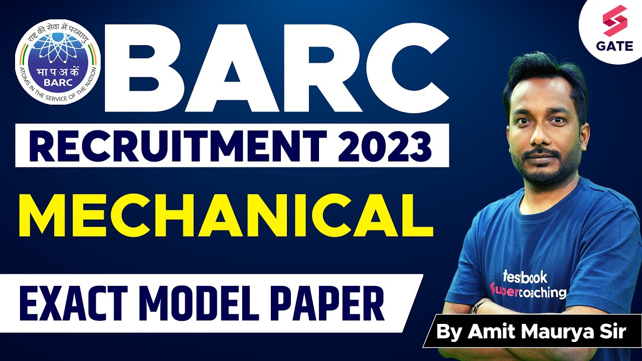 BARC Model Paper | Mechanical | BARC Recruitment 2023 | BARC Mechanical 2023 | By Amit Maurya Sir