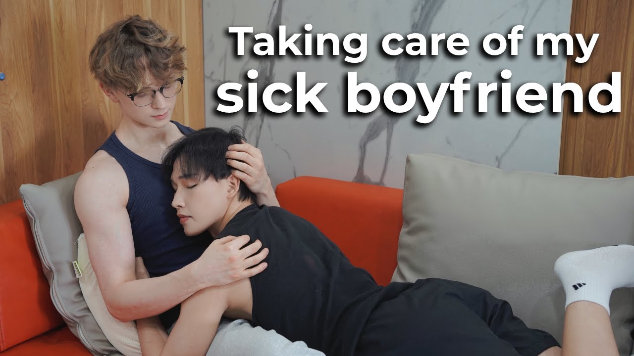 Как я забочусь о своем больном парне 💕 Cute Gay Couple 🥰 Routine Vlog