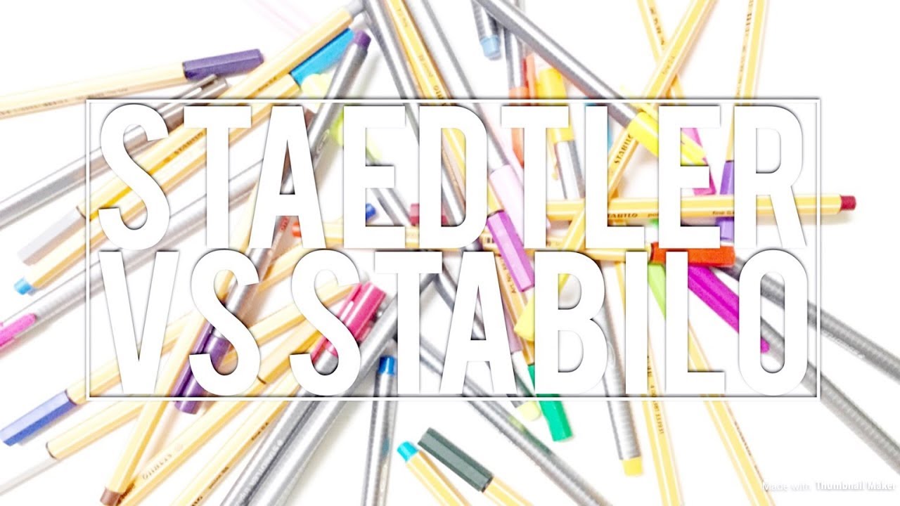 Staedtler VS Stabilo Fineliners l Review & Test