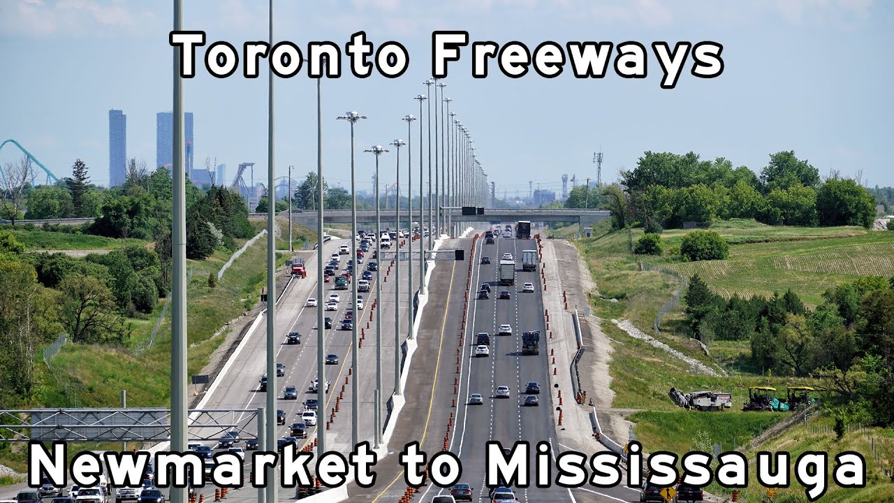 Toronto Freeways - Newmarket to Mississauga - 2021/06/23