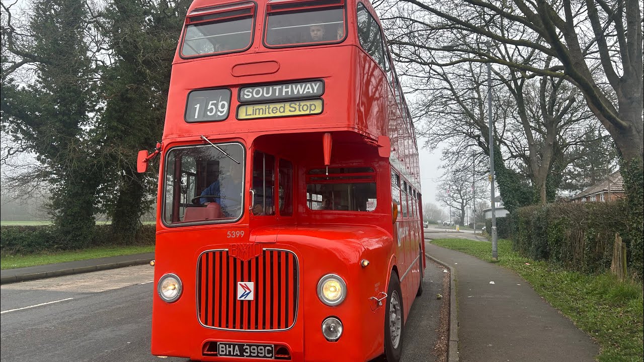 *preserved* riding on preserved midland red 5399 (BHA 399C)from wythall transport museum-maypole